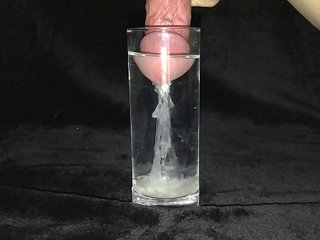 Cumshot in a Glass of Water 2