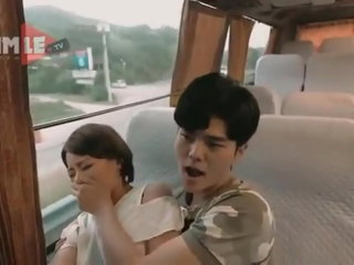 Bus sex with hot Korean couple