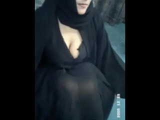 Arab and Indian Muslim women in a steamy lesbian encounter